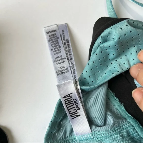 Victoria Secret Strappy Sports Bra Blue 34B - Picture 7 of 9